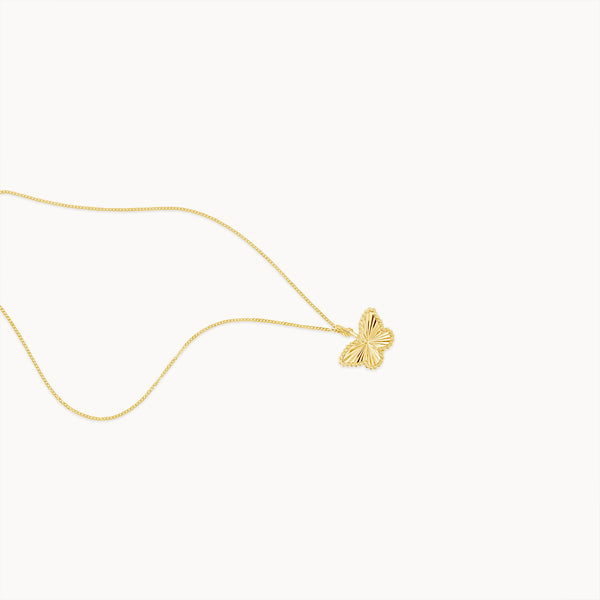 Butterfly Necklace - Yellow Gold