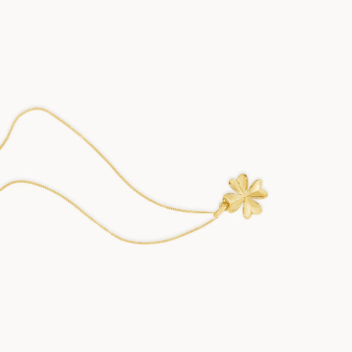 Lucky Clover Necklace - Yellow Gold