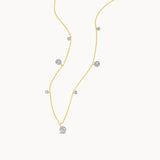 Diamond Multi-Drop Necklace - Yellow Gold