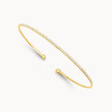 Dainty Diamond Bangle - Yellow Gold