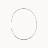 Dainty Diamond Bangle - White Gold