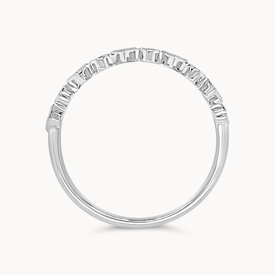 Sapphire & Diamond Ring - White Gold