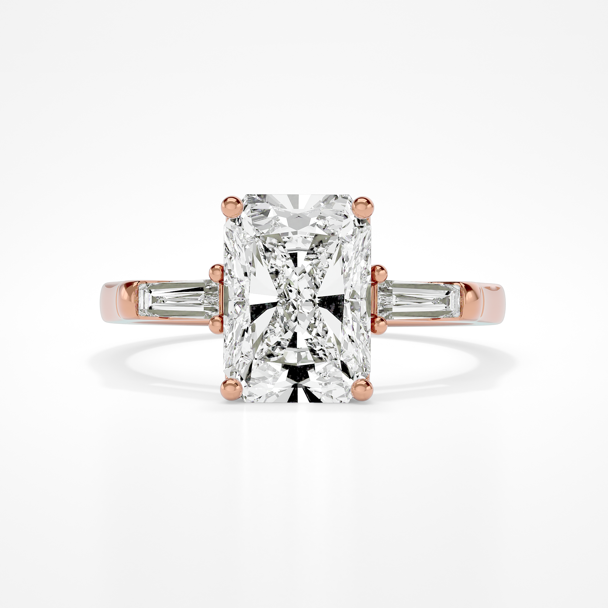 Oriella Radiant with baguette sides