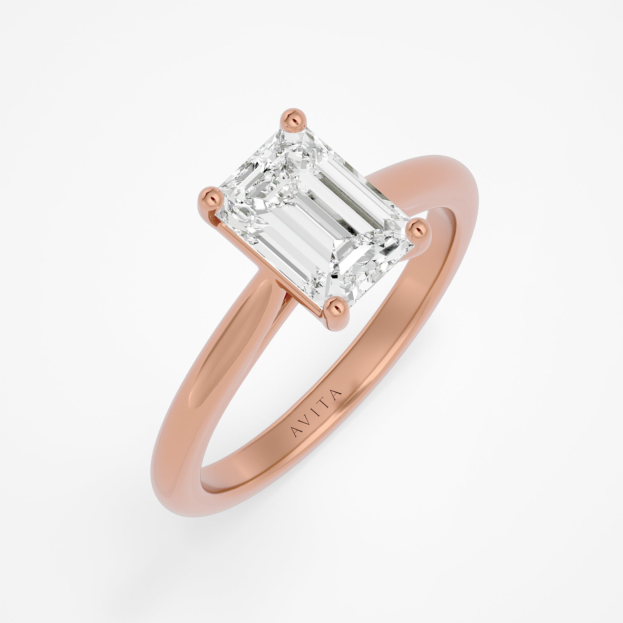 Denia Emerald | Rose Gold