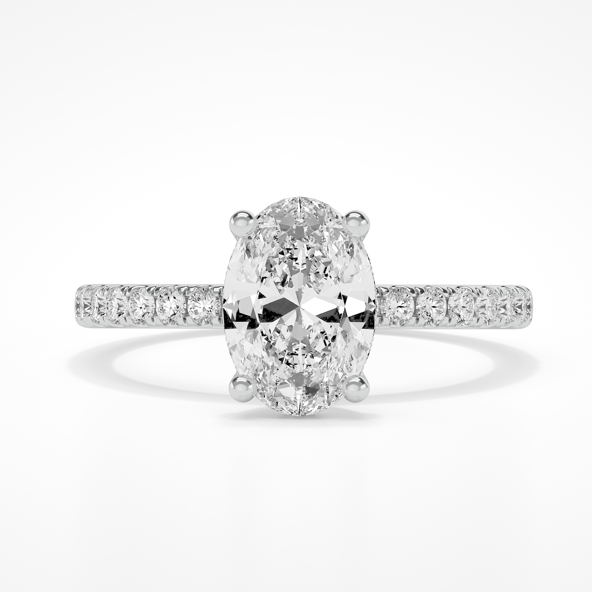 Roxanne Hidden Halo Oval Lab