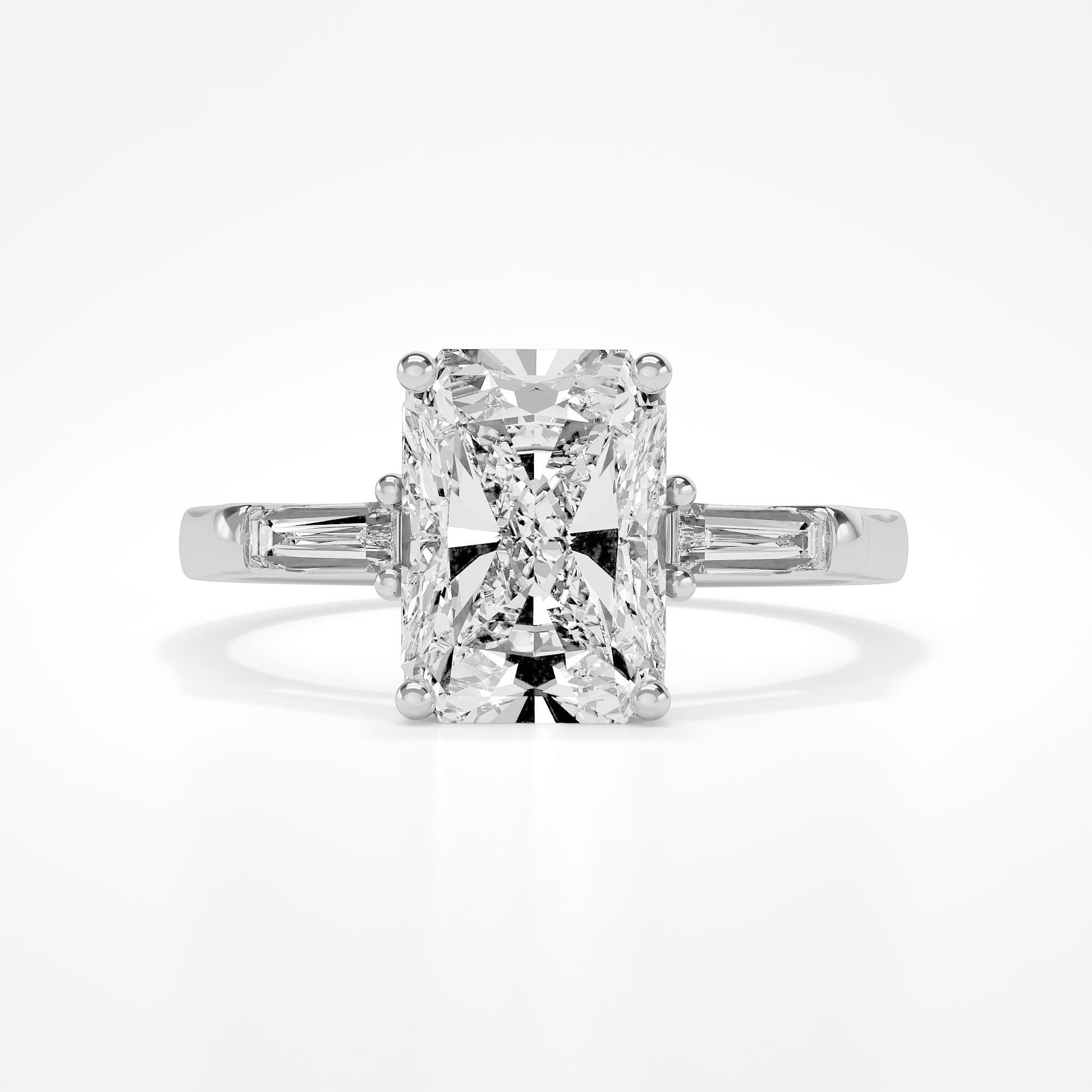 Oriella Radiant with baguette sides