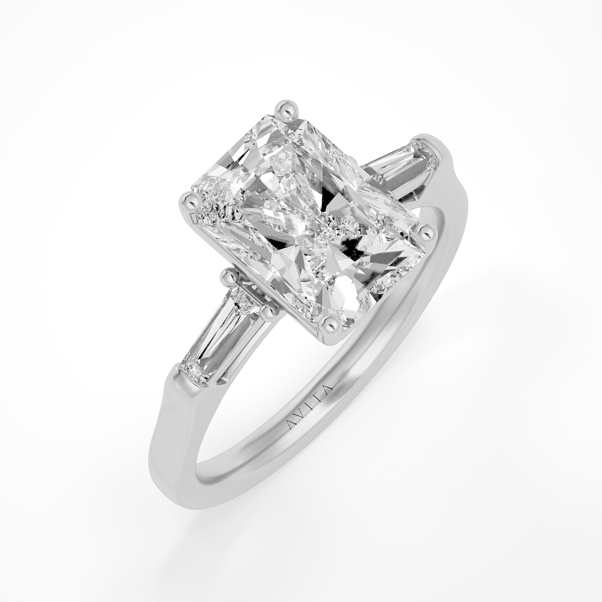 Oriella Radiant with baguette sides