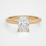 Denia Elongated Cushion Lab Yellow Gold