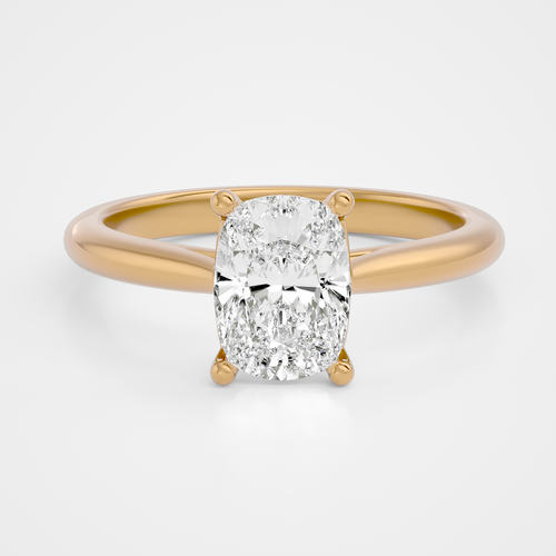Denia Elongated Cushion Lab Yellow Gold