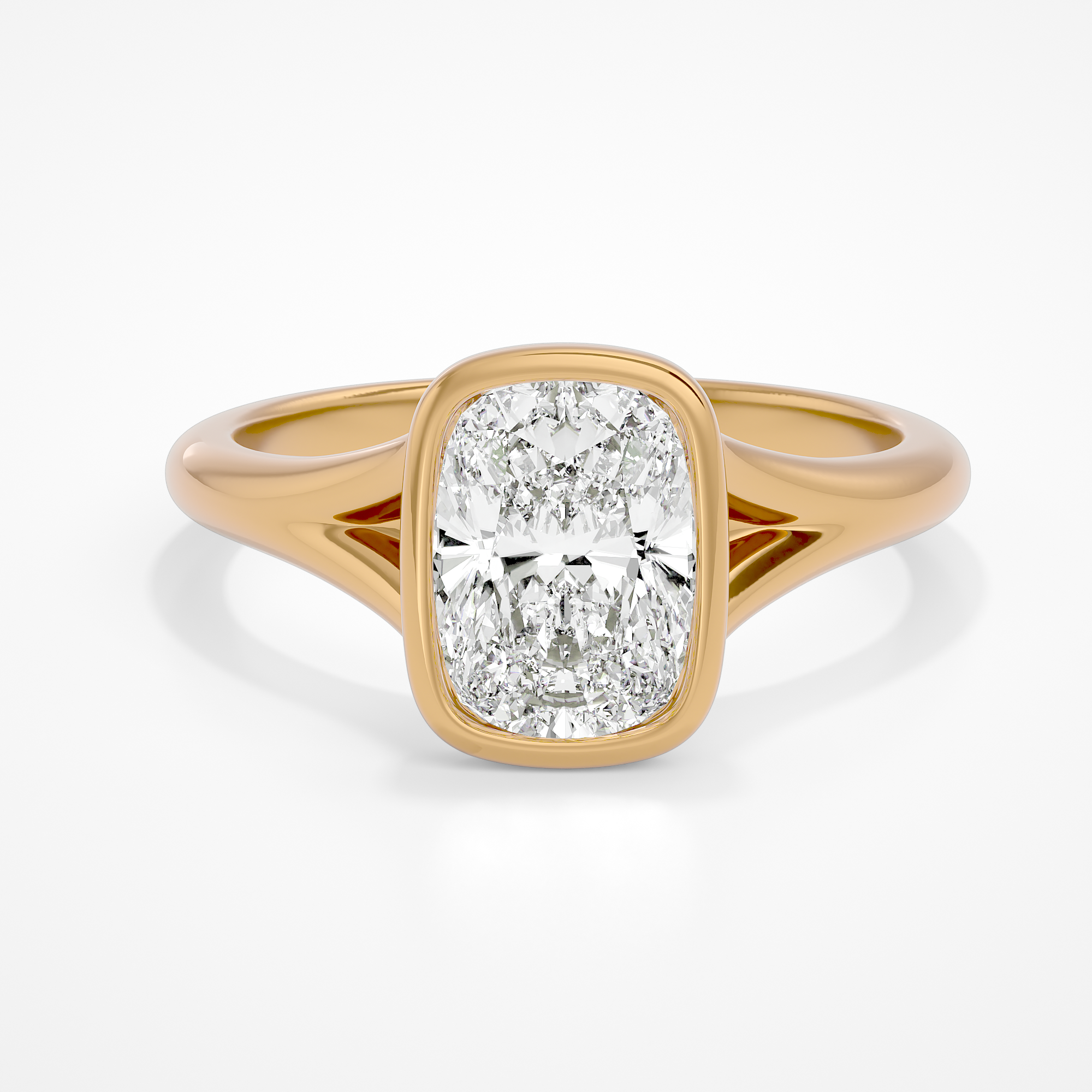 Selene Elongated Cushion Yellow Gold