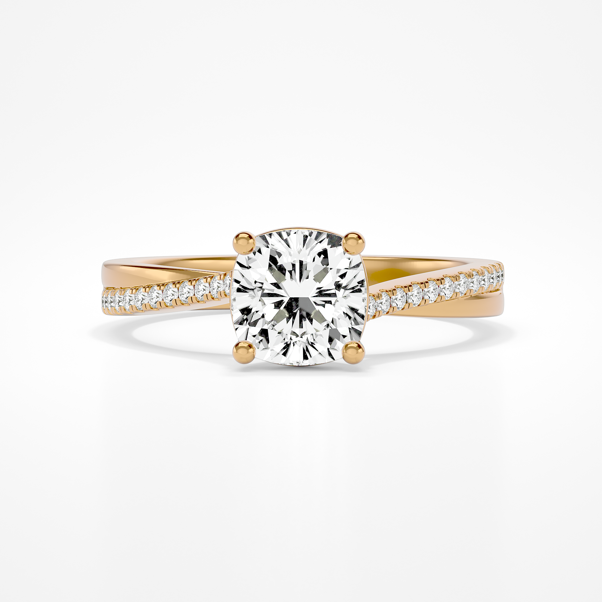 Coco Cushion Yellow Gold