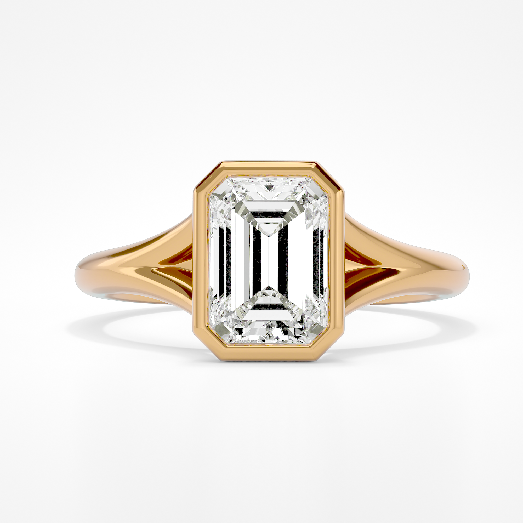 Selene Emerald Yellow Gold