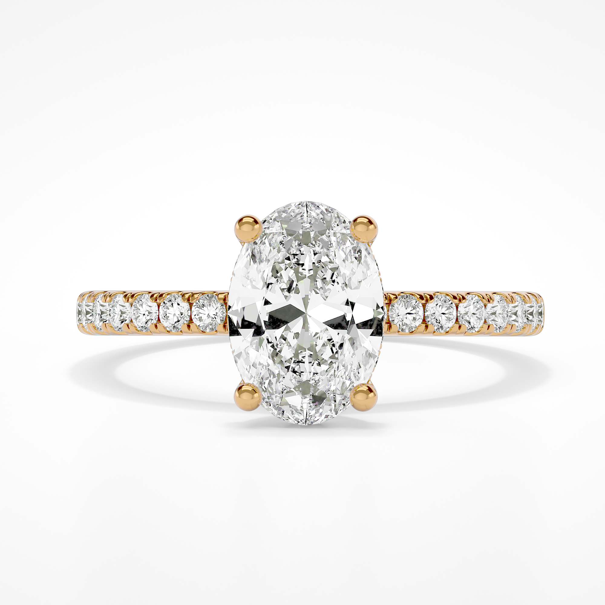 Roxanne Hidden Halo Oval Lab