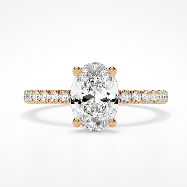 2.00ct Roxanne Hidden Halo Oval Lab