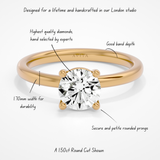 Leso Round Yellow Gold