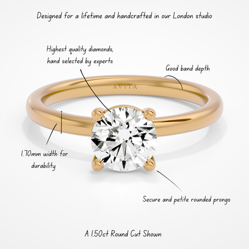 Leso Round Yellow Gold