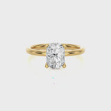 Leso Elongated Cushion Lab Yellow Gold