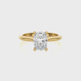 Denia Elongated Cushion Lab Yellow Gold