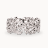 Floral Vine Ring White