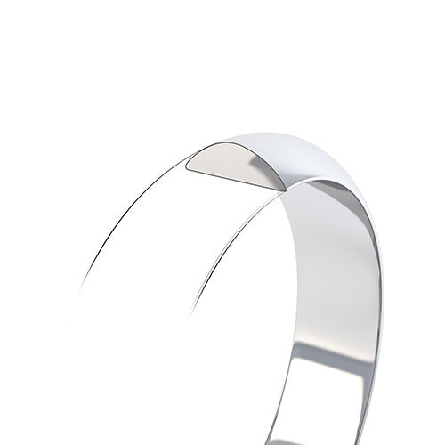 Mens 7mm D Shape - Avita Jewellery