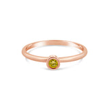 Promise Ring Yellow Diamond - Avita Jewellery