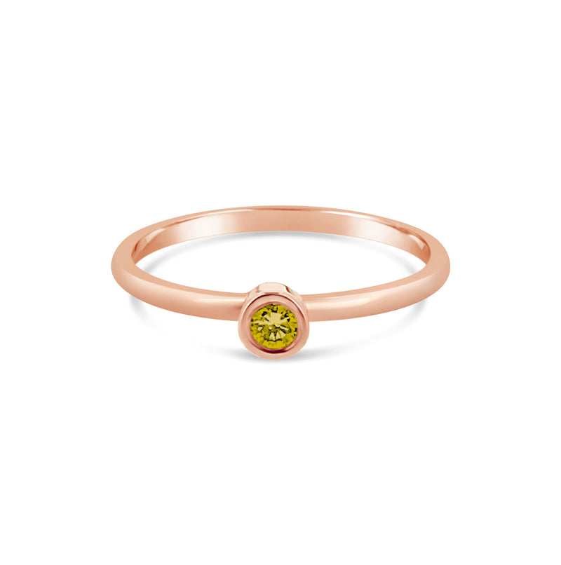 Promise Ring Yellow Diamond - Avita Jewellery