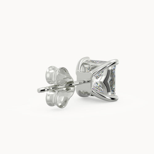 Della Princess Cut Diamond Stud Earrings - Avita Jewellery