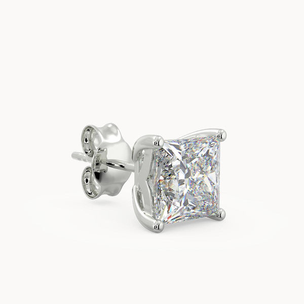 Della Princess Cut Diamond Stud Earrings - Avita Jewellery