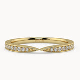Diamond Pinch Wedding Ring - Avita Jewellery