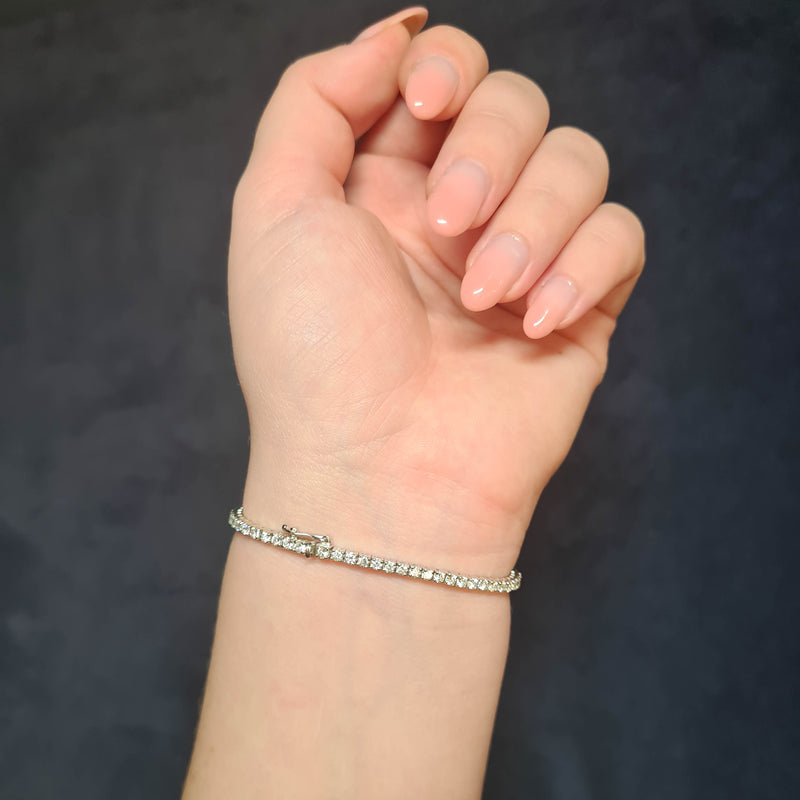 lab diamond tennis bracelet