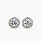 Halo Diamond Studs 0.50ct - Avita Jewellery