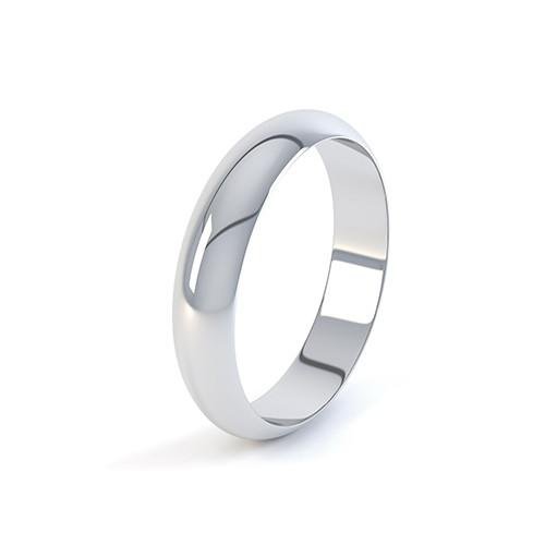 Ladies 4mm D Shape - Avita Jewellery
