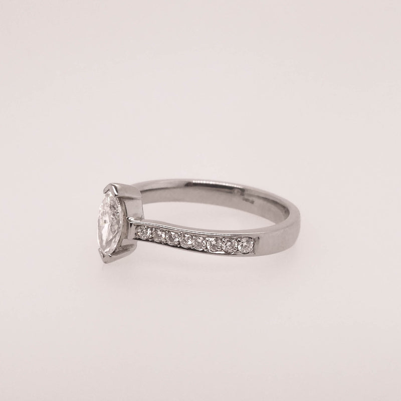 Marquise Diamond Shoulder Ring