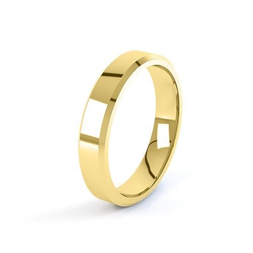 Mens 5mm Bevelled Court - Avita Jewellery