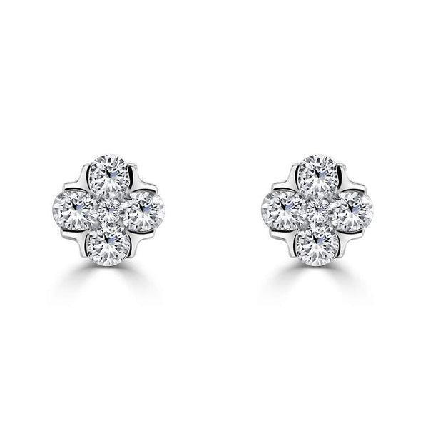 Posy Diamond Stud Earrings - Avita Jewellery