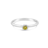 Promise Ring Yellow Diamond - Avita Jewellery