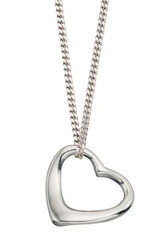 Silver Heart Necklace - Avita Jewellery