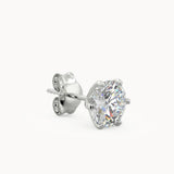 Six Prong Diamond Stud Earrings - Avita Jewellery